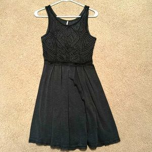 Free people beaded embellished baby doll dress